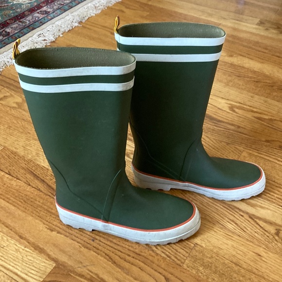 J. Crew Shoes - J. Crew Green and White Waterproof Rain & Snow Boots